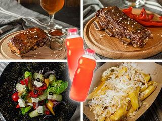 BBQ сет (на двох) + напої (1260g)