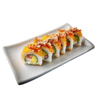 Californiamaki Sésamo Con Relleno De Pollo Empanado  (8 Pzs.)