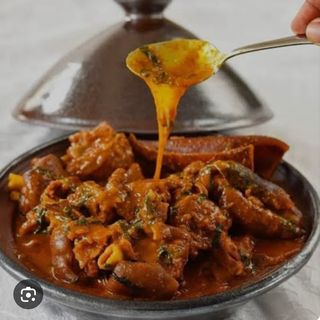 Ogbono Soup, 2 Meat & Any Swallow of Choice