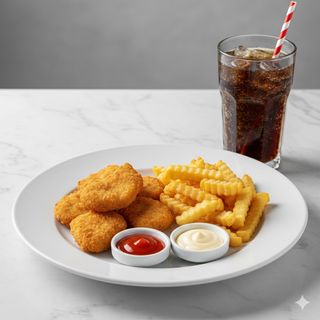 Menú Nuggets De Pollo (6 Uds.)