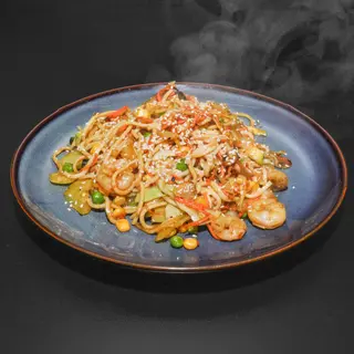 Wok škampi nudle
