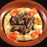 Hummus con shawarma