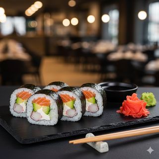 FU2 - Sake futo maki 4 pezzi
