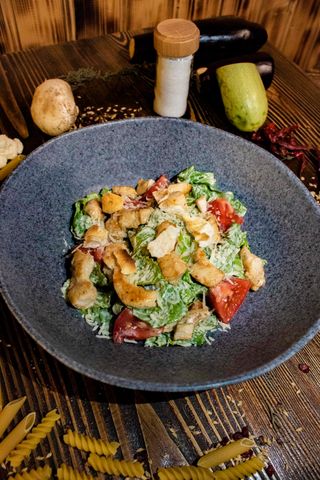 Caesar salad with chicken