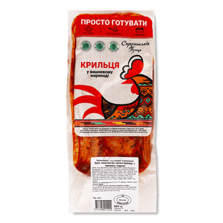 Крильця курячі Снятинська птиця у вишневому маринаді (800г.)