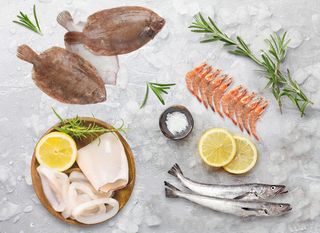 1 kg sole + crevettes + calamars