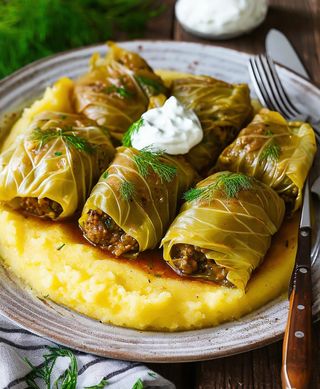 Sarmale cu mamaliguta