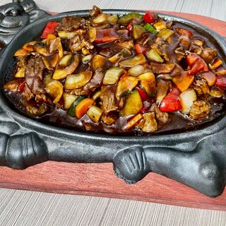 Porc pe plită încinsă