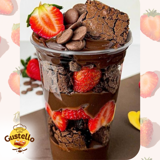 Coupe Brownie, Fraise & Nutella