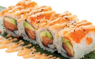 144 Uramaki Spicy salmone roll