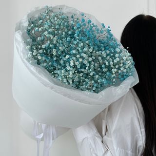 Букет «Гіпсофіл блакитний (7)»