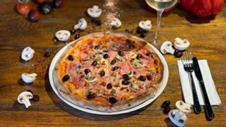 Pizza prosciutto cotto e funghi Ø 32cm