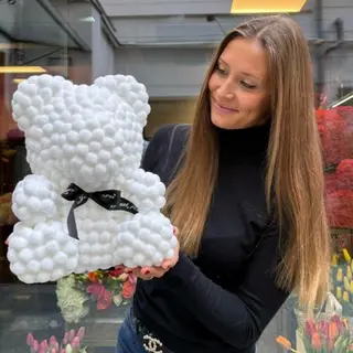 White cotton teddy 