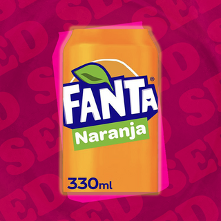 Fanta Naranja lata 330ml.