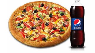 Pizza (medium) + 1 Pepsi