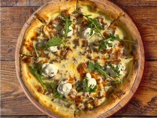 Піца з Лисичками та беконом 35 см / Pizza Forestiera con gallinelli(finferli) (850g)