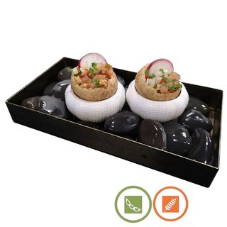 Golgappa com Salmão Manga 6pc