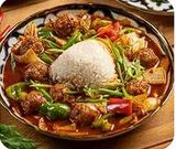 Мясные шарики с рисом