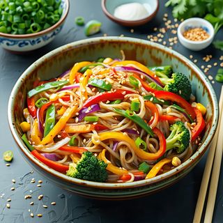 Нудълс със зеленчуци