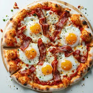 Pizza carbonara
