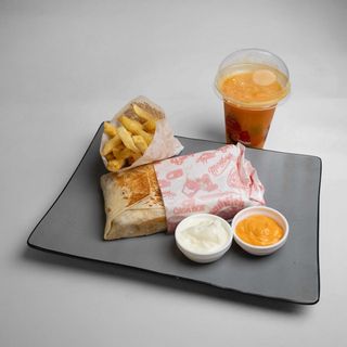 Tacos Viande Hachée avec Frites