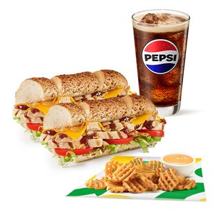 Menú Tiras de Pollo (30 cm.)