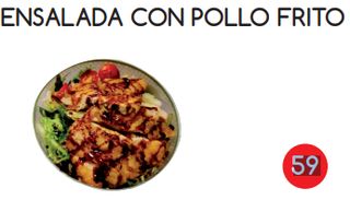 59. Ensalada Con Pollo Frito