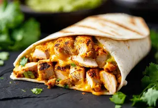 Tacos Poulet Avec Frites