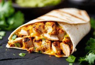 Tacos Poulet Avec Frites