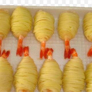 Camarao com batata frito