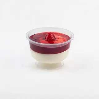 Fromage Blanc au Coulis de Framboises