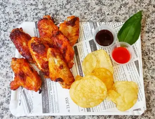 Alitas De Pollo Adobadas (6 Uds.)