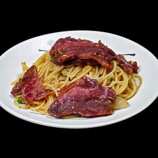 369 Spaghetti alla piastra manzo