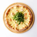 Сливочная пицца с креветками 20 см 