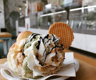 Brioche con gelato
