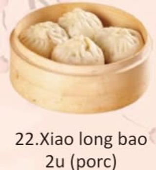 22. Xiao Long Bao Cerdo (6 Uds.)