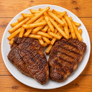 2 pc Steak na Fries