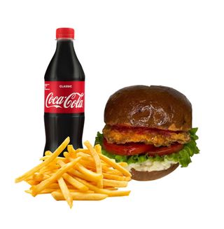 Чикен Бургер комбо