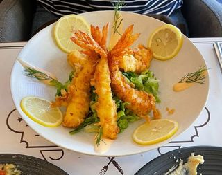 Crevettes tempura