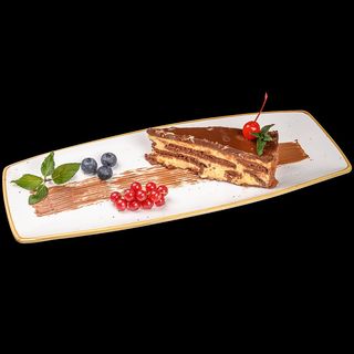 ШОКОЛАДОВА ТОРТА С КРЕМ БРЮЛЕ (150г)