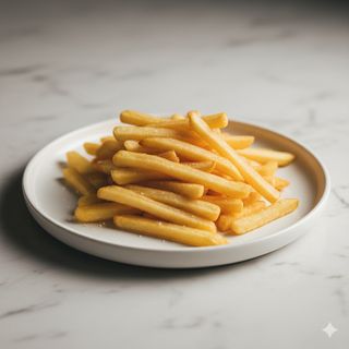 Piatto di patatine fritte