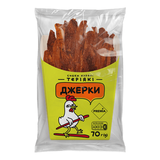 Джерки PREMIA Теріякі курячі (70г)