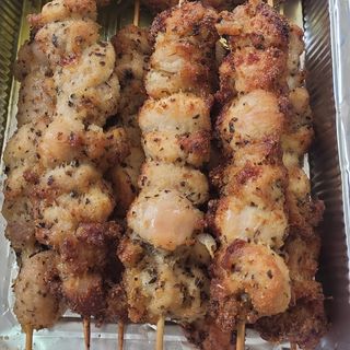 Spiedini di pollo impanati