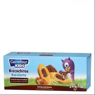Bizcocho Crema Cacao Con Avellanas Carrefour Kids 120 G
