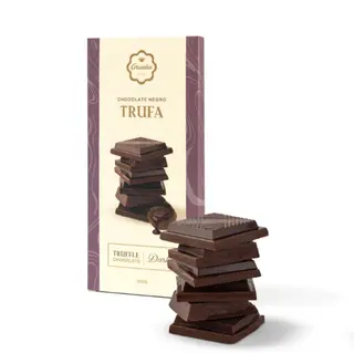 Tablete de Chocolate Negro c/ Trufa