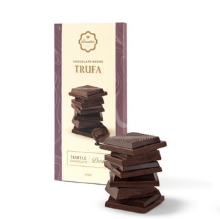 Tablete de Chocolate Negro c/ Trufa