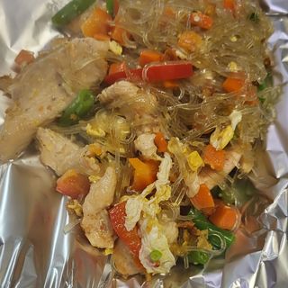 Makaron maniok z kurczakiem