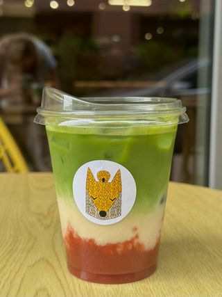 Strawberry matcha