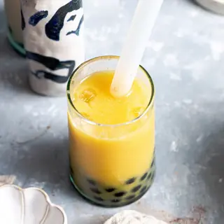 Mango Milk Tea Boba