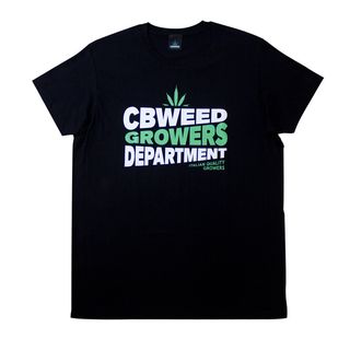 Camiseta Negra Growers Department S